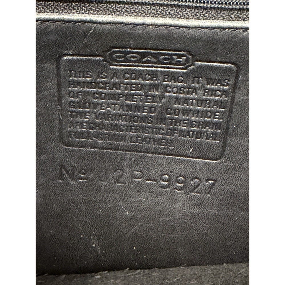 Vintage 1999 Coach Willis 9927 Black Glove Leather Nickel Crossbody Bag USA Era - Picture 16 of 16